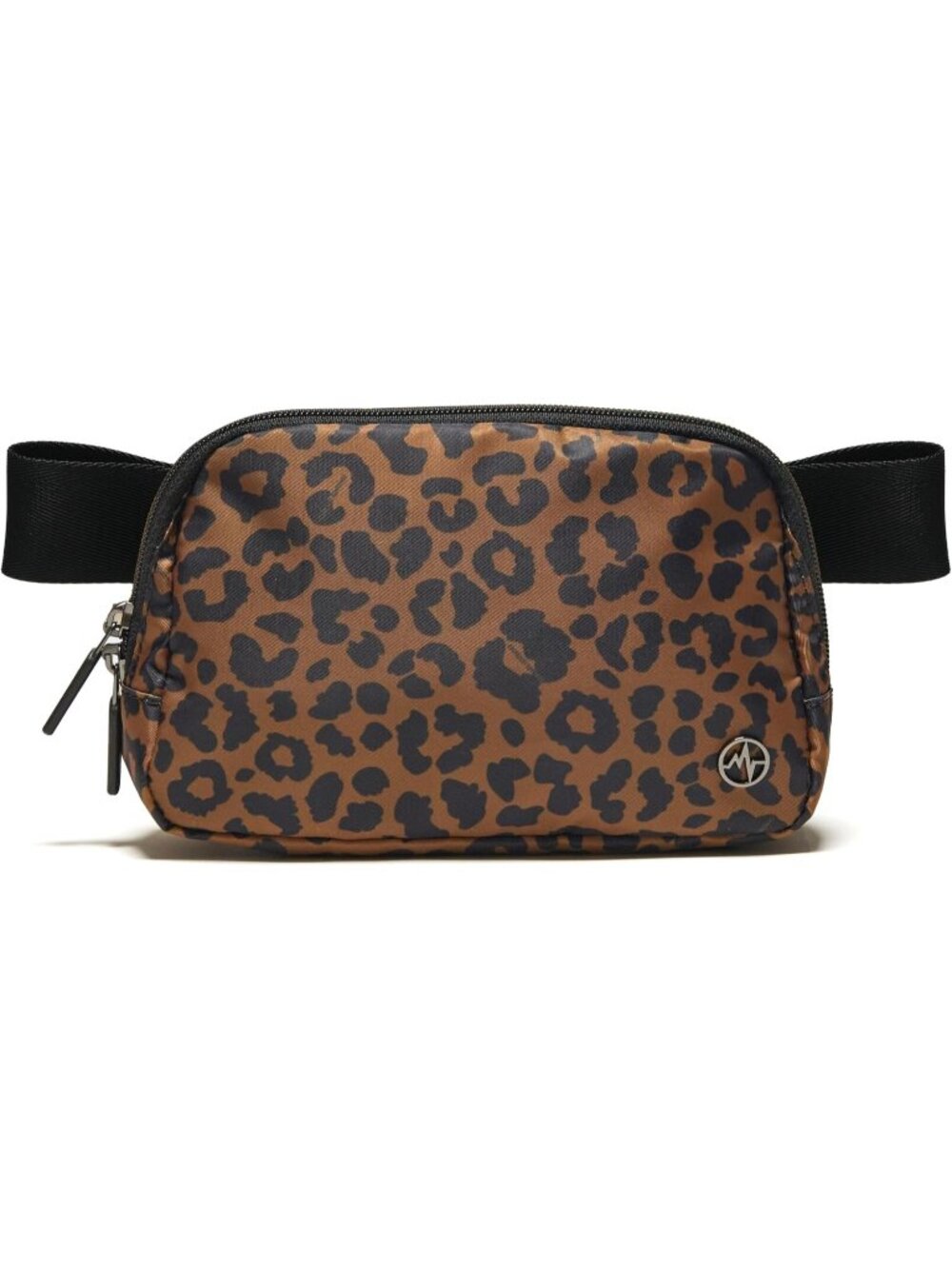 Women's Midnight Leopard Nylon Fanny Pack Belt Bag Water Repellent Crossbody Bag